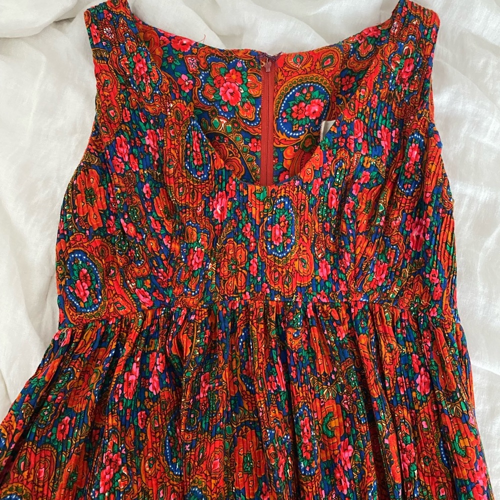 Vintage Union Made Saks Fifth Avenue Small Floral Maxi Dress